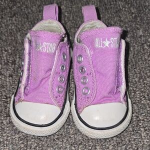 Converse Pink and White Sneakers Classic Low-Top Design